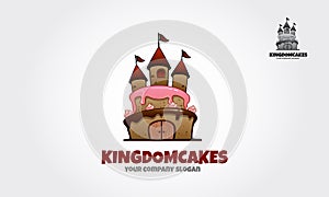 Kingdom Cakes Vector Logo Illustration.