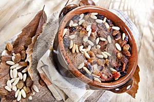 Cake made with chestnut flour