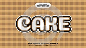 Cake Text Effect, Editable Text Effect