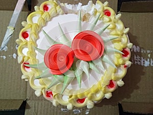 This cake is my first marrege aniversary ake