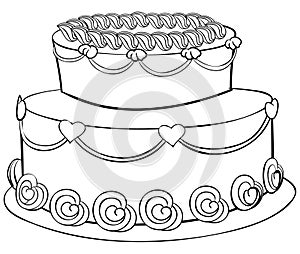 Cake outline