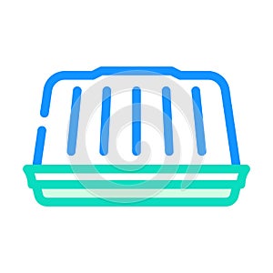 cake package color icon vector illustration flat
