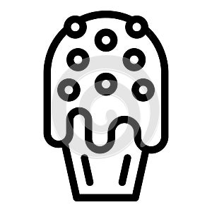 Cake pop cream icon outline vector. Candy chocolate