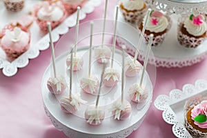 Cake pops and cupcakes