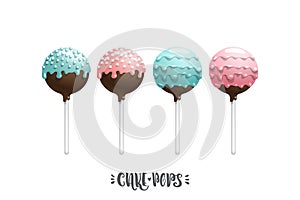 Cake pops set.