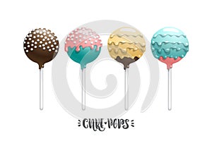 Cake pops set.