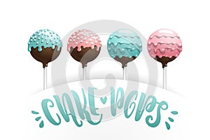 Cake pops set.