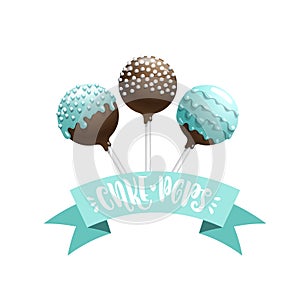 Cake pops set.