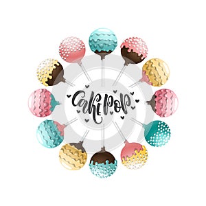 Cake pops set.