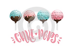 Cake pops set.