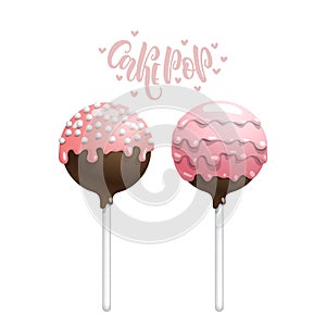 Cake pops set.