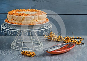 Cake of sea buckthorn