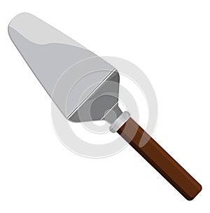 Cake slice spatula, icon