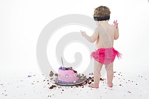 Torta distruggere sparo Caro! un bambino un il grande disordinato 