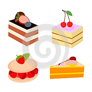Cake sweet dessert set