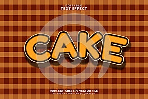 Cake Text Effect, Editable Text Effect