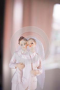 Cake topper lesbian wedding couple