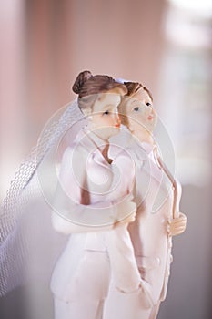 Cake topper lesbian wedding couple