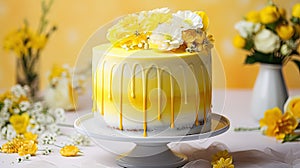 cake yellow ombre
