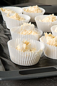 Cakecups Filled With Dough