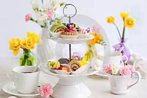 Cakes for afternoon tea photo