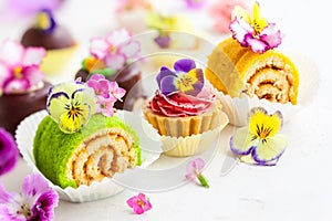 Cakes for afternoon tea