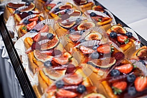 Cakes with figs dessert