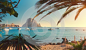 Cala d`Hort beach. Ibiza Island photo