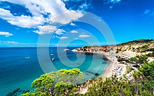 Cala d'Hort beach of Ibiza photo