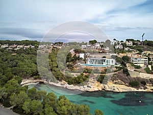 Cala del Mago coastline in Majorca Island. Spain photo