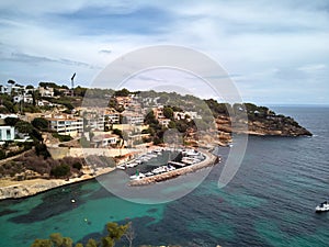 Cala del Mago coastline in Mallorca. Spain