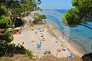 Cala dels Vienesos beach, in Miami Platja, Spain