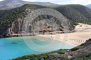 Cala Domestica beach in Sardinia