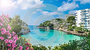 Cala Dor bay of Cala d`Or city, Palma Mallorca Island, Spain