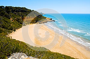 Cala Fonda beach, Tarragona, Spain photo