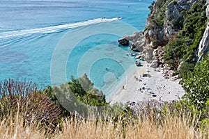 Cala Fuili Beach in Cala Gonone, Orosei Gulf