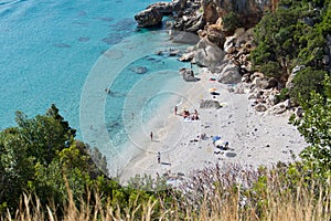 Cala Fuili Beach in Cala Gonone, Orosei Gulf, Sardinia, Italy