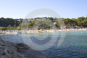 Cala galdana beach and ocean