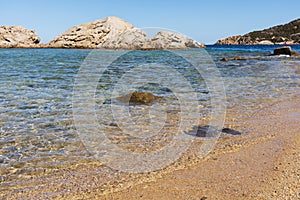 Cala Ginepro beach in Sardinia, Italy