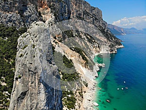 Cala Goloritze coast in Sardinia