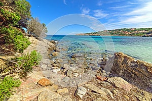 Cala Granu on a clear day