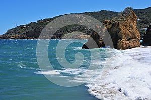 Cala Illa Roja beach in the Costa Brava, in Catalonia, Spain photo