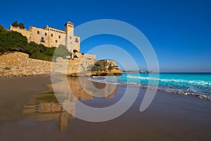 Cala La Jovera beach under Tamarit castle