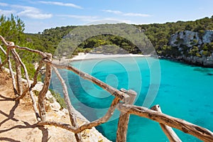 Cala Macarella Menorca turquoise Balearic Mediterranean photo