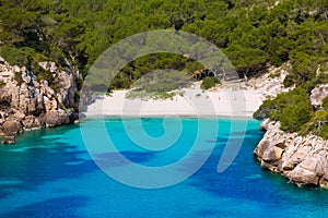 Cala Macarelleta in Menorca at Balearic Islands photo