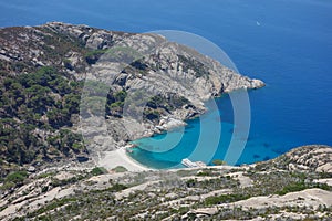 Cala Maestra beach at Isle of Montecristo in Portoferraio