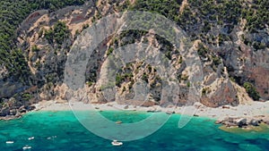 Cala Mariolu beach, near Cala Biriola and Cala Goloritze, Baunei, Sardinia, Italy Golfo Di Orosei