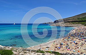 Cala mesquida view on majorca balearic island in spain