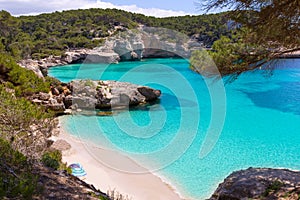 Cala Mitjaneta in Menorca Ciutadella at Balearics