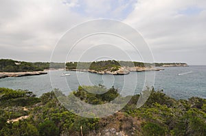 Cala Mondrago beach in Majorca